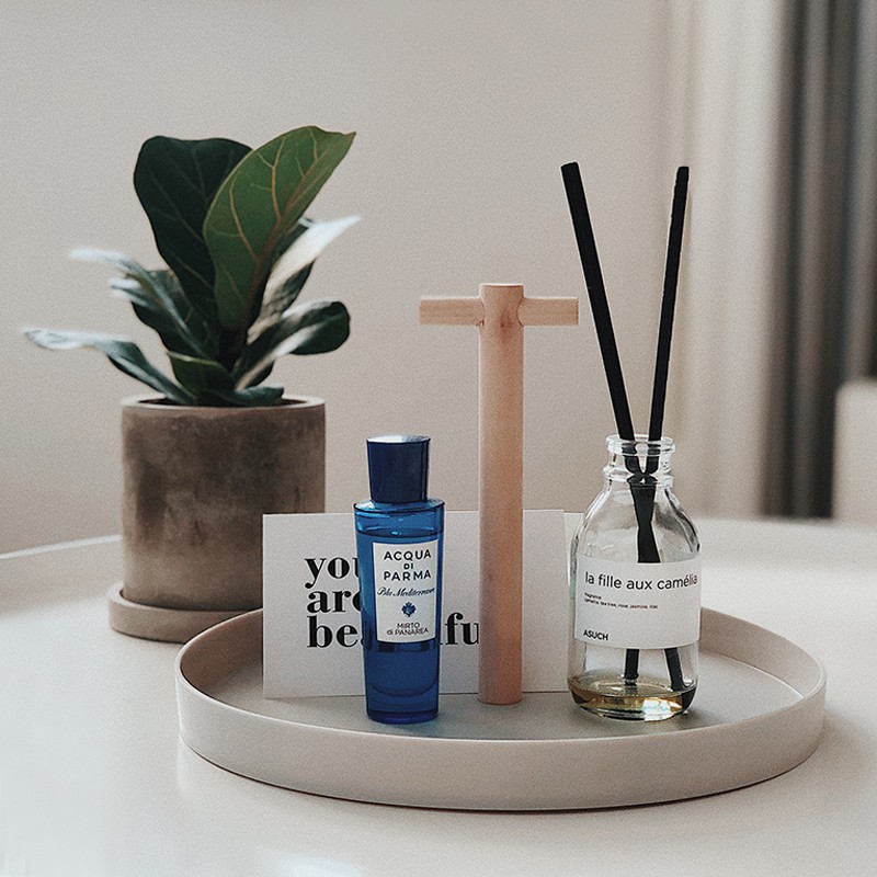 ciaoevana-蝦皮-北歐風-薰香-米色置物盤