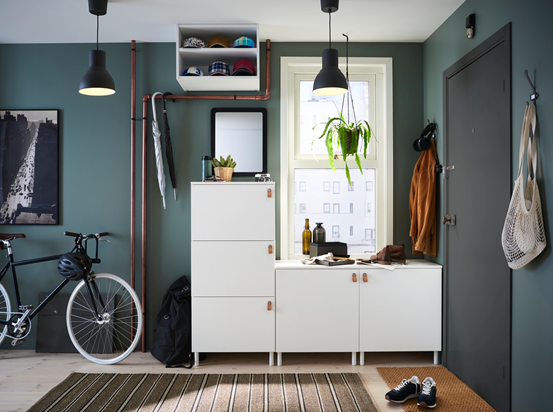 CiaoEvana-IKEA-玄關-深藍色